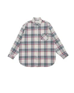 Plaid Blue And Red Long Sleeve Shirt | Minnie - (G)I-DLE -Diva s Closet Minnie GI DLE Plaid Blue And Red Long Sleeve Shirt 7 600x749 1