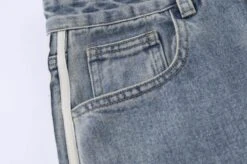 Blue Triple Side Stripes Jeans | Moonbyul - Mamamoo -Diva s Closet Moonbyul Mamamoo Blue Triple Side Stripes Jeans 5 600x398 1