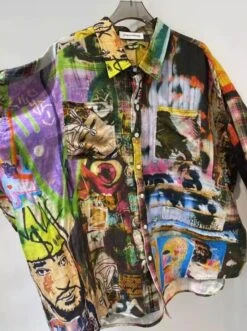 Multicolored Artsy Graffiti Plaid Shirt | Hoshi - Seventeen -Diva s Closet Multicolored Artsy Graffiti Plaid Shirt Hoshi Seventeen 3 600x803 1