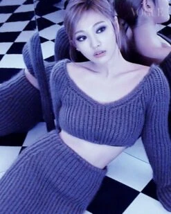 Grey Knitted Skirt | Ningning - Aespa -Diva s Closet Ningning Aespa Grey Knitted Skirt 2 600x750 1