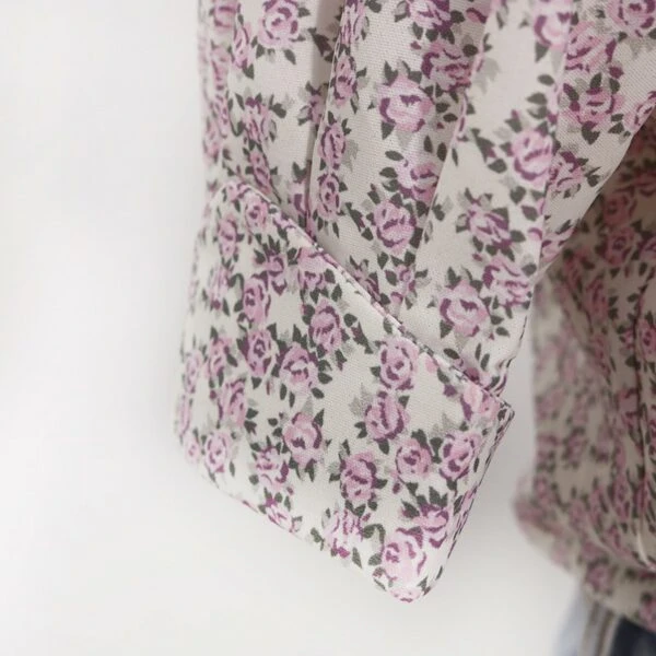 Beige Short Sleeved Floral Blouse | Hyuna 12 Beige Short Sleeved Floral Blouse | Hyuna - Image 10