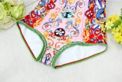 Pink Colorful Baroque Style One Piece Swimsuit | Solar - Mamamoo -Diva s Closet O1CN014nyZY927LHuURsni8 1869807780 600x402 1