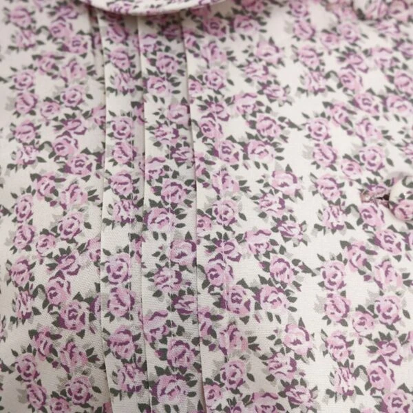 Beige Short Sleeved Floral Blouse | Hyuna 8 Beige Short Sleeved Floral Blouse | Hyuna - Image 6