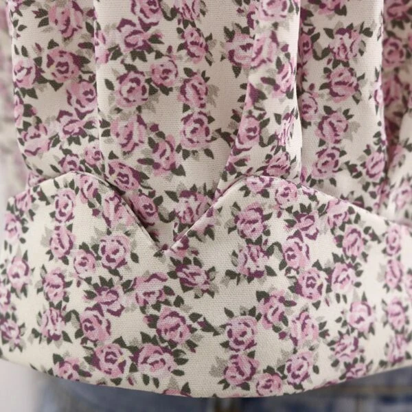 Beige Short Sleeved Floral Blouse | Hyuna 11 Beige Short Sleeved Floral Blouse | Hyuna - Image 9