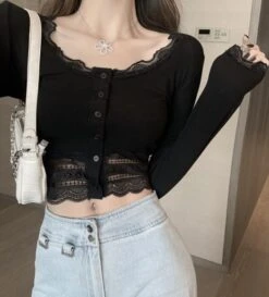 White Lace Edge Top | Onda - Everglow -Diva s Closet Onda Everglow White Lace Edge Top 8 600x663 1