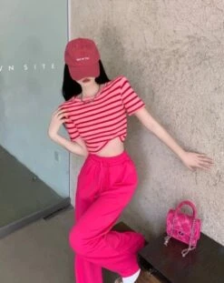 Pink Comfy Sweatpants | Asa - BabyMonster -Diva s Closet Pink Comfy Sweatpants Asa BabyMonster 2 600x755 1