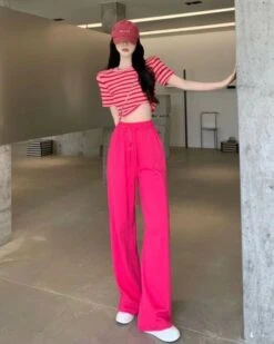 Pink Comfy Sweatpants | Asa - BabyMonster -Diva s Closet Pink Comfy Sweatpants Asa BabyMonster 3 600x750 1