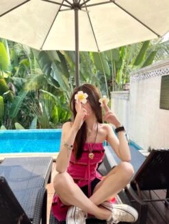 Pink Ruffle Stripes Dress | Wonyoung - IVE 17 Pink Ruffle Stripes Dress | Wonyoung - IVE -Diva s Closet Pink Ruffle Stripes Dres Wonyoung IVE 1 1 600x793 1