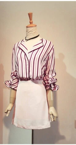 Pink Striped Shirt | Suzy 10 Pink Striped Shirt | Suzy -Diva s Closet Pink Striped Blouse Suzy Inspired Outfit 1 600x1144 1