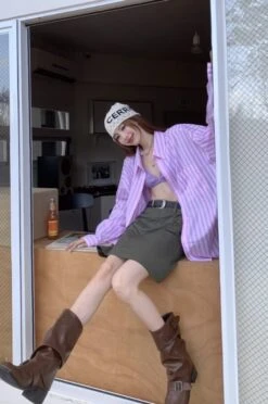 Pink Stripes Long Sleeves Shirt | Jiwoo - NMIXX -Diva s Closet Pink Stripes Long Sleeves Shirt Jiwoo NMIXX 9 600x903 1