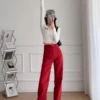 Red Corduroy Wide Leg Jeans | Yunjin - Le Sserafim -Diva s Closet Red Corduroy Wide Leg Jeans Yunjin Le Sserafim 3 600x800 1