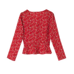 Red Floral Blouse | Joy - Red Velvet -Diva s Closet Red Floral Blouse Joy Red Velvet 05 600x600 1