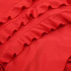 Red One-Shoulder Strap Ruffles Flowers Dress | Soyeon - (G)I-DLE 18 Red One-Shoulder Strap Ruffles Flowers Dress | Soyeon - (G)I-DLE -Diva s Closet Red One Shoulder Strap Ruffles Flowers Dress Soyeon GI DLE 11 600x599 1