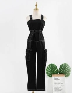 Black Overall With Belt | Rose - BlackPink