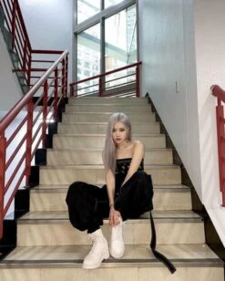 Black Overall With Belt | Rose - BlackPink -Diva s Closet Rose BlackPink Black Overall With Belt 4 600x747 1