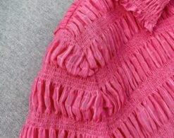 Pink Wrinkled Crop Shirt | Ryujin - ITZY -Diva s Closet Ryujin ITZY Pink Wrinkled Crop Shirt 6 600x473 1