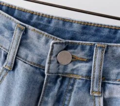 Blue Side Line Denim Jeans | Ryujin - ITZY -Diva s Closet Ryujin ITZY Side Line Blue Denim Jeans 5 600x531 1