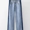 Blue Side Line Denim Jeans | Ryujin - ITZY -Diva s Closet Ryujin ITZY Side Line Blue Denim Jeans 6