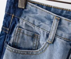 Blue Side Line Denim Jeans | Ryujin - ITZY -Diva s Closet Ryujin ITZY Side Line Blue Denim Jeans 9 600x498 1