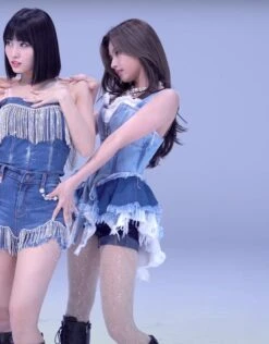 Blue Patchwork Denim Top | Sana - Twice -Diva s Closet Sana Twice Blue Patchwork Denim Top 2