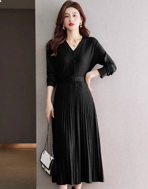 Beige Belted Dress | Seohyun - Girls Generation 6 Beige Belted Dress | Seohyun - Girls Generation - Image 4