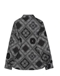 Black Long Sleeve Bandana Shirt | Seonghwa - ATEEZ -Diva s Closet Seonghwa ATEEZ Black Long Sleeve Bandana Shirt 7