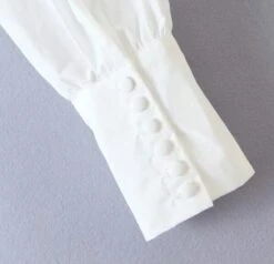 White Puffed Sleeve Crop Top | Seulgi - Red Velvet -Diva s Closet Seulgi Red Velvet White Puffed Sleeve Top 8 600x577 1