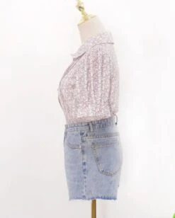 Beige Short Sleeved Floral Blouse | Hyuna 19 Beige Short Sleeved Floral Blouse | Hyuna -Diva s Closet Short Sleeved Floral Blouse Hyuna 5