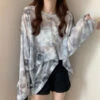Grey Tie Dye Mesh Long Sleeves Top | Siyeon - Dreamcatcher 1 Grey Tie Dye Mesh Long Sleeves Top | Siyeon - Dreamcatcher -Diva s Closet Siyeon Dreamcatcher Grey Tie Dye Mesh Long Sleeves Top 4 600x600 1