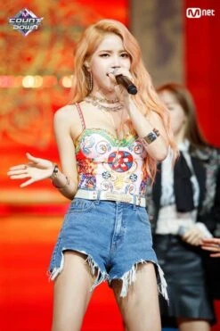 Pink Colorful Baroque Style One Piece Swimsuit | Solar - Mamamoo -Diva s Closet Solar Colorful Baroque Style One Piece Swimsuit Inspiration 1 600x900 1