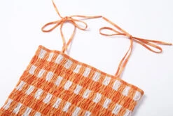 Orange Plaid Dress | Somi -Diva s Closet Somi Orange Plaid Dress 10 600x400 1