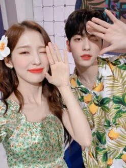 Green And Yellow Lemon Pattern Shirt | Soobin - TXT -Diva s Closet Soobin TXT Lemon Print Shirt 3 600x800 1