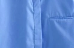 Blue Cropped Button-Up Shirt | SuA - Dreamcatcher -Diva s Closet Sua Dreamcatcher Blue Cropped Button Up Shirt 11 600x392 1