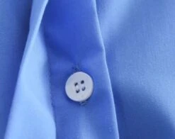 Blue Cropped Button-Up Shirt | SuA - Dreamcatcher -Diva s Closet Sua Dreamcatcher Blue Cropped Button Up Shirt 6 600x476 1