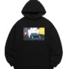Black Animated Car Print Hoodie | Suga - BTS 1 Black Animated Car Print Hoodie | Suga - BTS -Diva s Closet Suga BTS Black Animated Car Print Hoodie Suga BTS 2