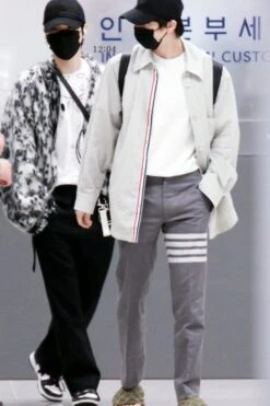 Black Keyring-Detail Trouser | Suga - BTS -Diva s Closet Suga BTS Black Keyring Detail Trouser 2 600x900 1