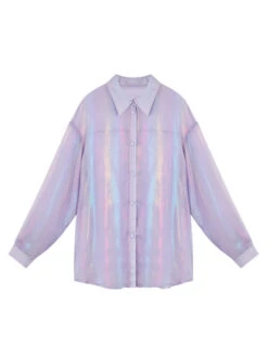 Lilac Sparkling Shirt | Suga - BTS -Diva s Closet Suga BTS Sparkling Lilac Shirt 5 600x800 1
