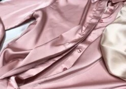 Pink Button-Up Satin Shirt | Suho - EXO -Diva s Closet Suho EXO Pink Button Up Satin Shirt 2 600x425 1