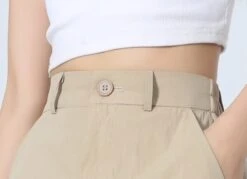 Beige Drawstring Cargo Skirt | Sullyoon - NMIXX -Diva s Closet Sullyoon NMIXX Beige Drawstring Cargo Skirt 2 600x435 1