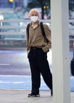 Beige Loose Shirt | Taehyung - BTS -Diva s Closet Taehyung BTS Beige Loose Shirt 2 600x841 1