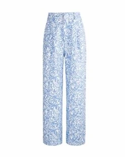 Blue Floral Print Pants | Taehyung - BTS -Diva s Closet Taehyung BTS Blue Floral Print Pants 1