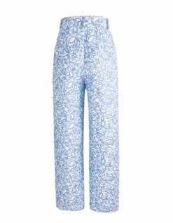 Blue Floral Print Pants | Taehyung - BTS -Diva s Closet Taehyung BTS Blue Floral Print Pants 6