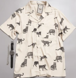 Beige Leopard Printed Shirt | Taeyong - NCT -Diva s Closet Taeyong NCT Beige Leopard Printed Shirt 6 600x623 1