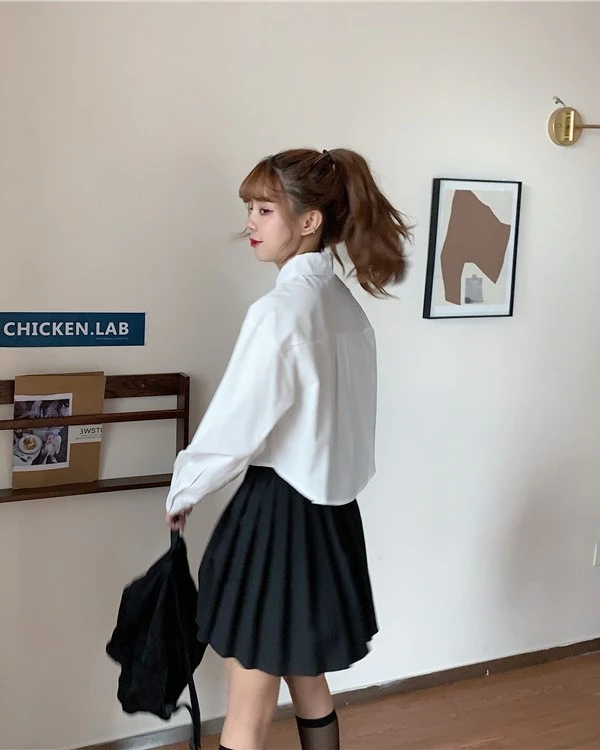 White Crop Shirt | Yuna - ITZY 19 White Crop Shirt | Yuna - ITZY - Image 17