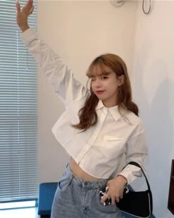 White Crop Shirt | Yuna - ITZY 27 White Crop Shirt | Yuna - ITZY -Diva s Closet White Crop Shirt Yuna ITZY 16