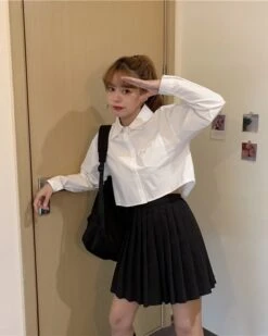 White Crop Shirt | Yuna - ITZY 30 White Crop Shirt | Yuna - ITZY -Diva s Closet White Crop Shirt Yuna ITZY 18