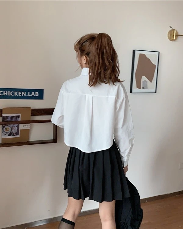 White Crop Shirt | Yuna - ITZY 20 White Crop Shirt | Yuna - ITZY - Image 18