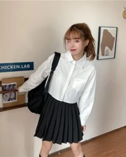 White Crop Shirt | Yuna - ITZY 28 White Crop Shirt | Yuna - ITZY -Diva s Closet White Crop Shirt Yuna ITZY 5