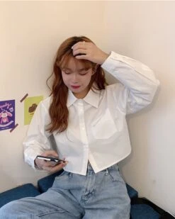 White Crop Shirt | Yuna - ITZY 25 White Crop Shirt | Yuna - ITZY -Diva s Closet White Crop Shirt Yuna ITZY 6