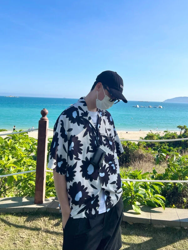 White Large Floral Pattern Shirt | Taehyung- BTS 15 White Large Floral Pattern Shirt | Taehyung- BTS - Image 13